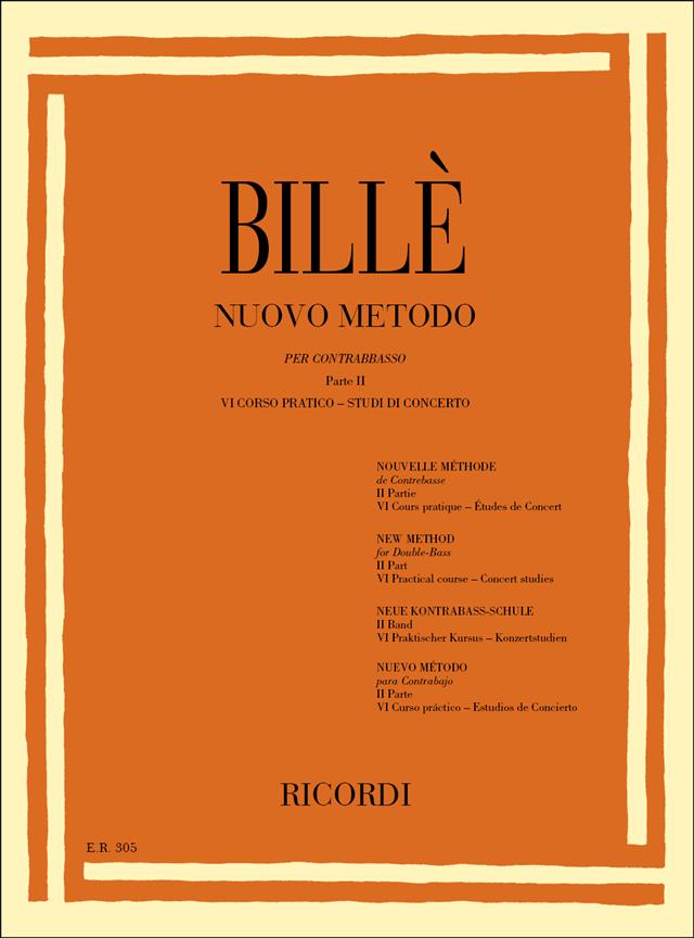 Nuovo Metodo Per Contrabbasso A 4 E 5 Corde - Volume Vii - Vi Corso Pratico. Studi Di Concerto - cvičení pro kontrabas